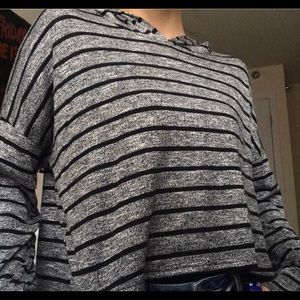 black and grey sweater!